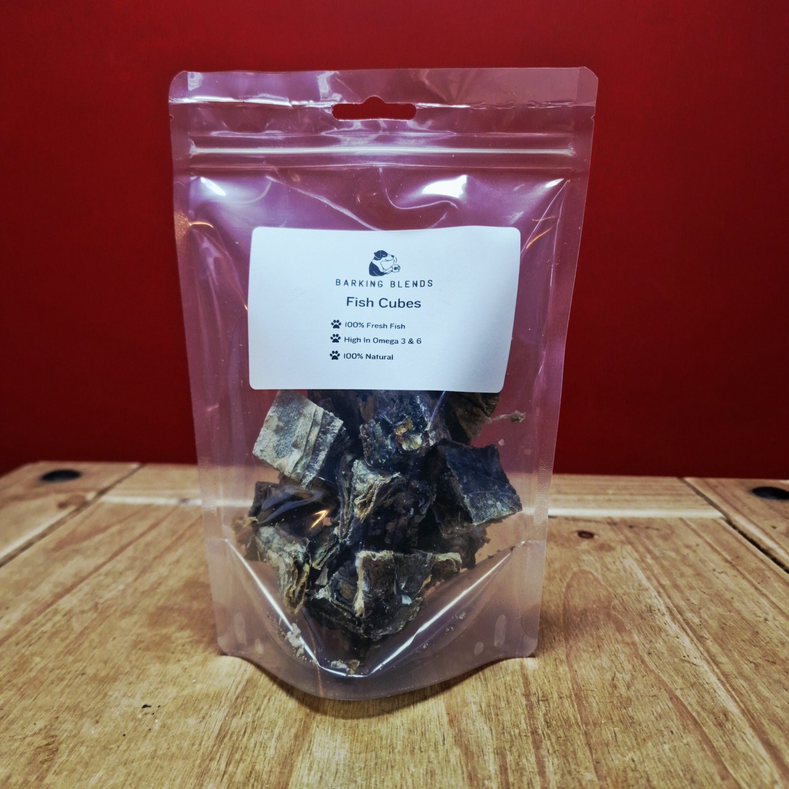 Barking Blends Fish Skin Cubes 100g